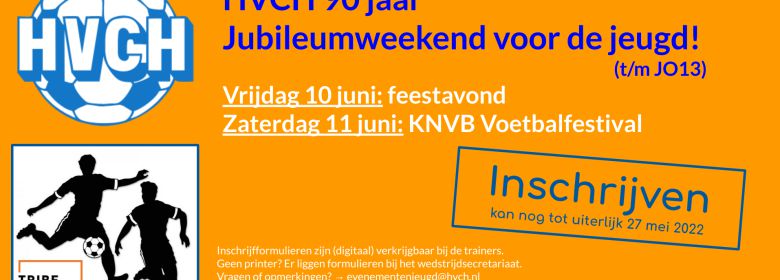 Jeugdactiviteiten op 10 en 11 juni i.v.m. 90 jaar HVCH