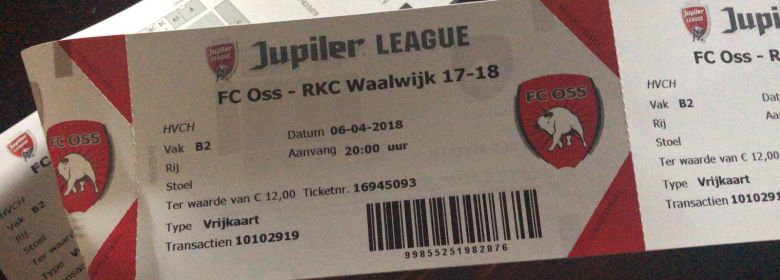 Vrijkaarten voor FC Oss - RKC Waalwijk op vrijdag 6 april