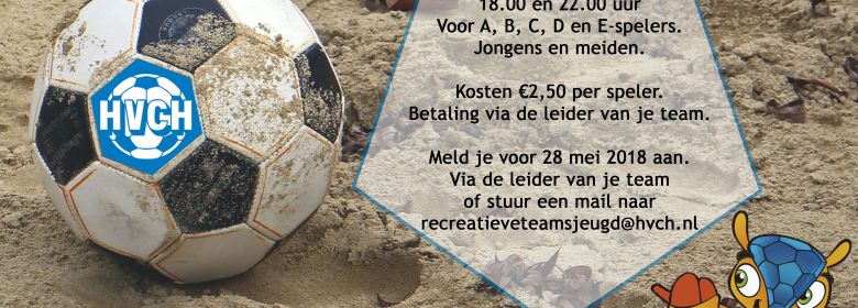 Beachvoetbal op de misse