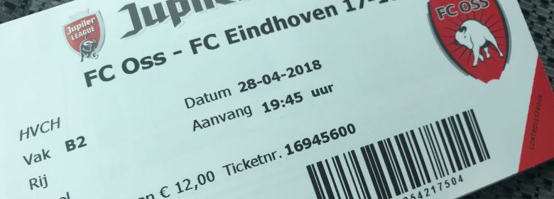 Vrijkaarten voor FC Oss - FC Eindhoven op zaterdag 28 april.