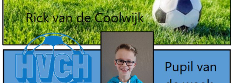 Pupil van de week Rick van de Coolwijk